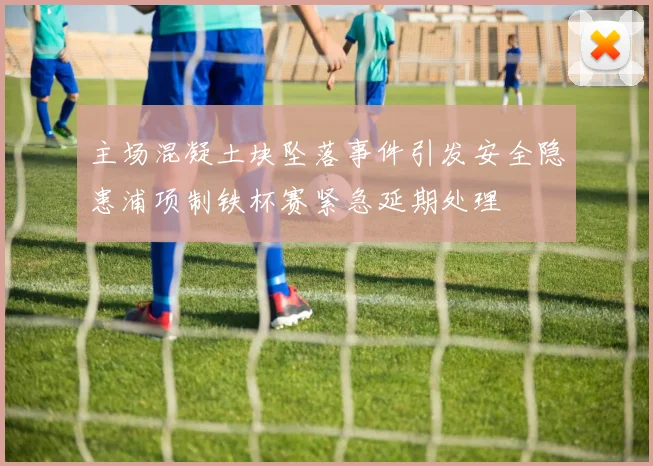 主场混凝土块坠落事件引发安全隐患浦项制铁杯赛紧急延期处理